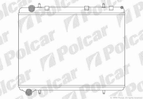 Polcar 571108A1 - Radiator, engine cooling autospares.lv
