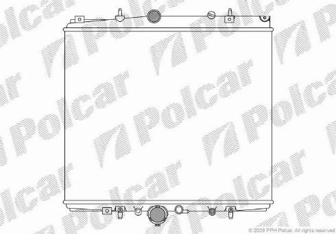 Polcar 5787081X - Radiator, engine cooling autospares.lv