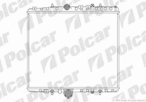 Polcar 578708-1 - Radiator, engine cooling autospares.lv