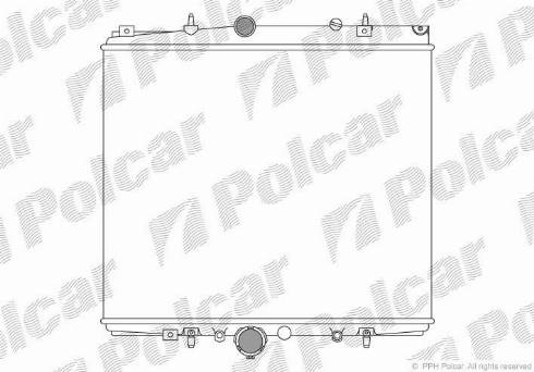 Polcar 578708A2 - Radiator, engine cooling autospares.lv