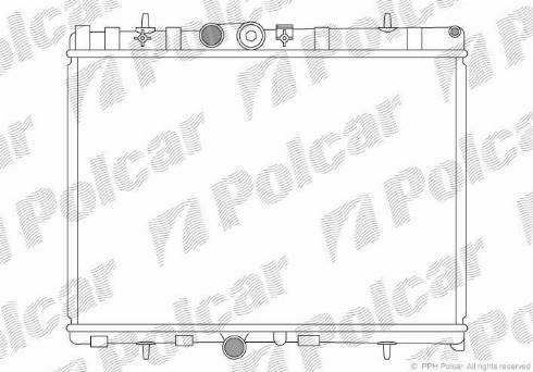 Polcar 572408-2 - Radiator, engine cooling autospares.lv