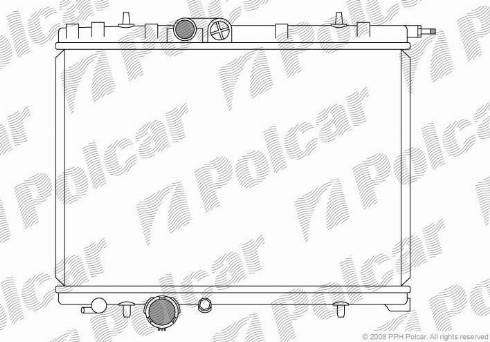 Polcar 572308-6 - Radiator, engine cooling autospares.lv