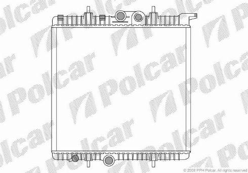 Polcar 5723081X - Radiator, engine cooling autospares.lv