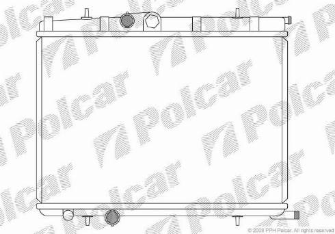 Polcar 572308-7 - Radiator, engine cooling autospares.lv