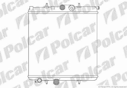 Polcar 572308A1 - Radiator, engine cooling autospares.lv