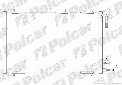 Polcar 5723K8C3 - Condenser, air conditioning autospares.lv