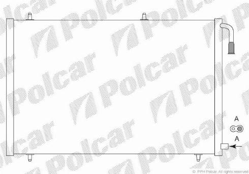 Polcar 5723K8C2 - Condenser, air conditioning autospares.lv