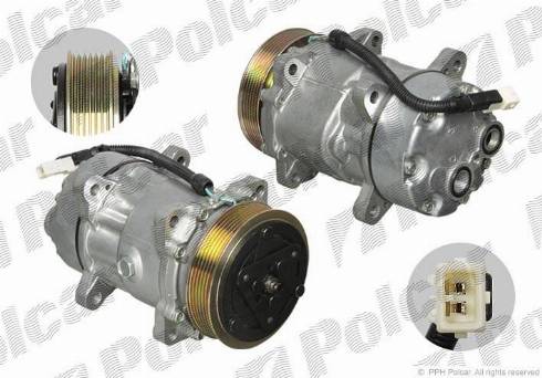 Polcar 5723KS-4 - Compressor, air conditioning autospares.lv