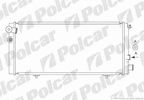 Polcar 572208-2 - Radiator, engine cooling autospares.lv