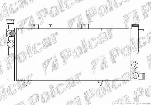 Polcar 572208A4 - Radiator, engine cooling autospares.lv