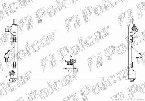 Polcar 577008A4 - Radiator, engine cooling autospares.lv