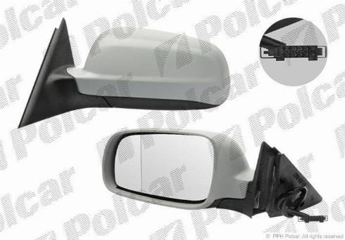 Polcar 6925523M - Mirror Glass, outside mirror autospares.lv