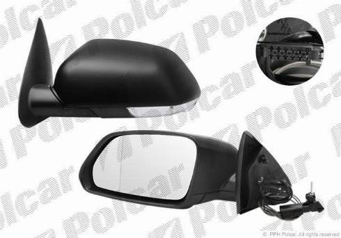 Polcar 6922521M - Outside Mirror autospares.lv