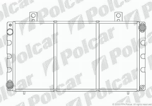 Polcar 652008-9 - Radiator, engine cooling autospares.lv