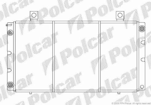 Polcar 652008-1 - Radiator, engine cooling autospares.lv