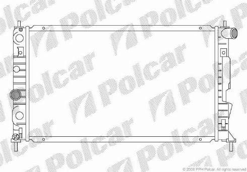 Polcar 652308-6 - Radiator, engine cooling autospares.lv