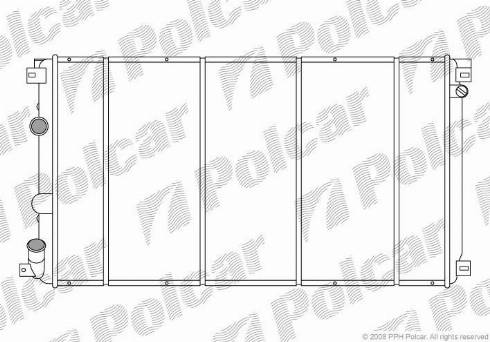 Polcar 6042083X - Radiator, engine cooling autospares.lv