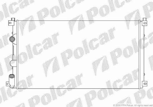 Polcar 604208-2 - Radiator, engine cooling autospares.lv