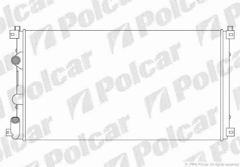 Polcar 604208A2 - Radiator, engine cooling autospares.lv