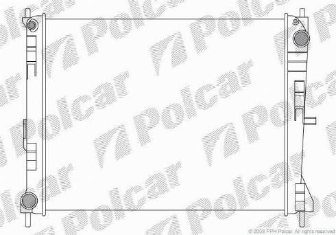 Polcar 605608-1 - Radiator, engine cooling autospares.lv