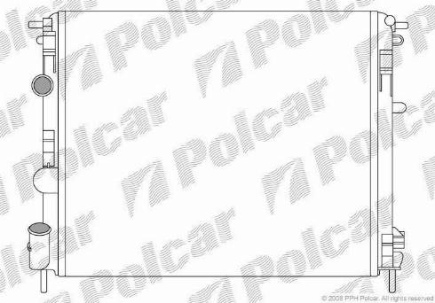 Polcar 606008-6 - Radiator, engine cooling autospares.lv