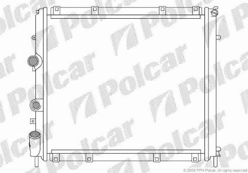 Polcar 606008A3 - Radiator, engine cooling autospares.lv