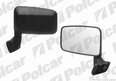 Polcar 6005521E - Outside Mirror autospares.lv