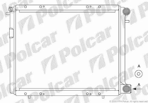 Polcar 601908A3 - Radiator, engine cooling autospares.lv