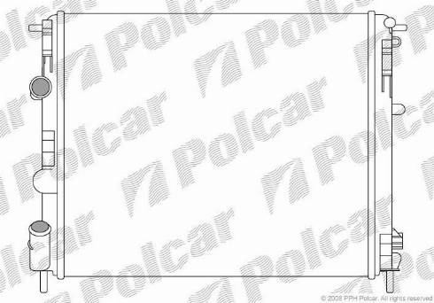 Polcar 601508A4 - Radiator, engine cooling autospares.lv