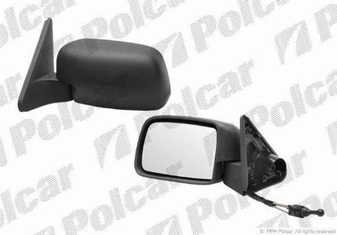 Polcar 6031523E - Outside Mirror autospares.lv