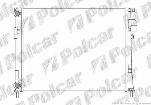 Polcar 6026081X - Radiator, engine cooling autospares.lv