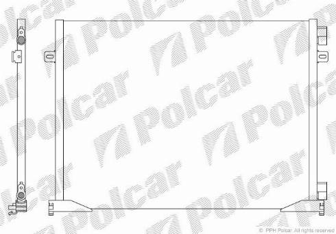 Polcar 6026K83X - Condenser, air conditioning autospares.lv