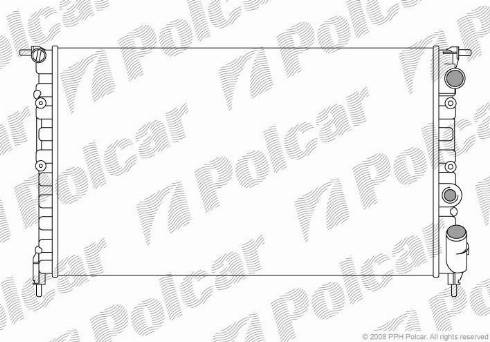 Polcar 602108A4 - Radiator, engine cooling autospares.lv