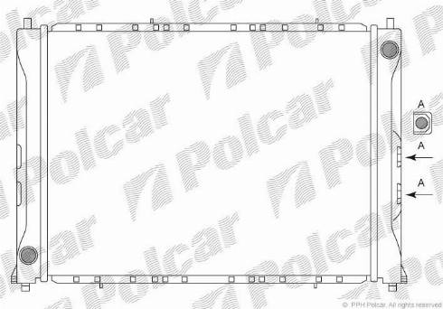 Polcar 631908-2 - Radiator, engine cooling autospares.lv