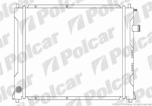 Polcar 632008-1 - Radiator, engine cooling autospares.lv
