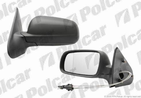 Polcar 6714511M - Outside Mirror autospares.lv