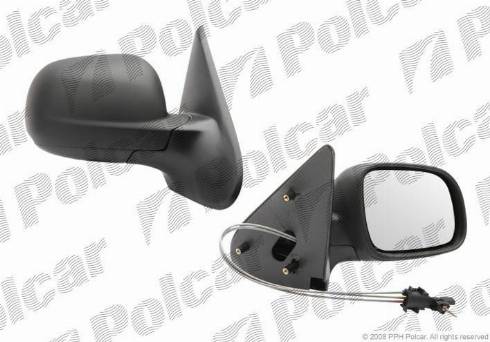 Polcar 6714521M - Mirror Glass, outside mirror autospares.lv