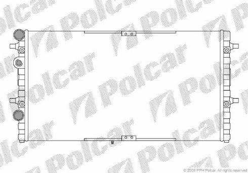 Polcar 671608A1 - Radiator, engine cooling autospares.lv