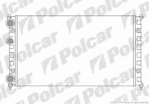 Polcar 671308-6 - Radiator, engine cooling autospares.lv