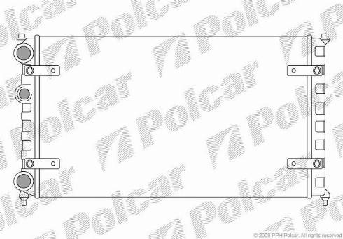 Polcar 671308A2 - Radiator, engine cooling autospares.lv