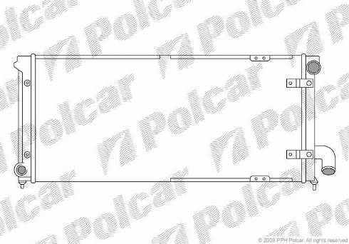 Polcar 672008-3 - Radiator, engine cooling autospares.lv