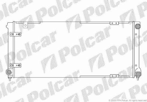 Polcar 672008-2 - Radiator, engine cooling autospares.lv