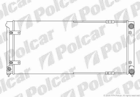 Polcar 672008A1 - Radiator, engine cooling autospares.lv