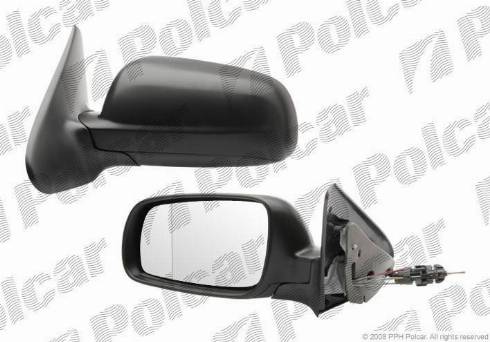 Polcar 6722511M - Outside Mirror autospares.lv