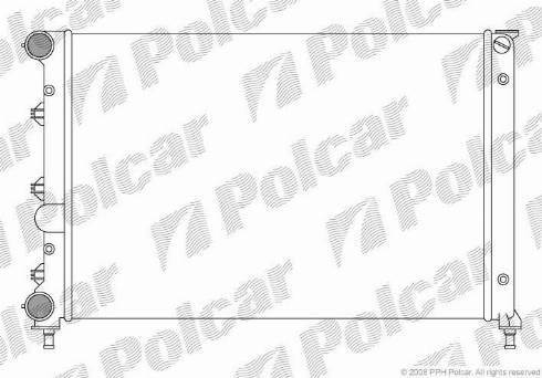 Polcar 140408A3 - Radiator, engine cooling autospares.lv