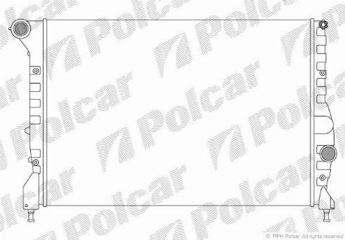 Polcar 140408A2 - Radiator, engine cooling autospares.lv