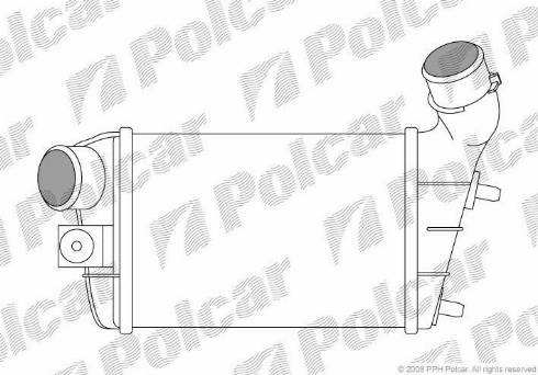 Polcar 1404J81X - Intercooler, charger autospares.lv