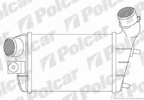 Polcar 1404J8-1 - Intercooler, charger autospares.lv