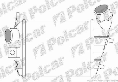 Polcar 1408J8-1 - Intercooler, charger autospares.lv
