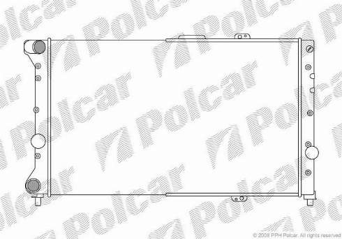 Polcar 140708-1 - Radiator, engine cooling autospares.lv